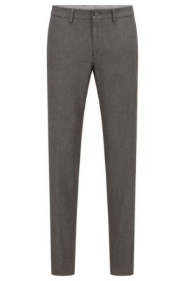 hugo boss grey trousers