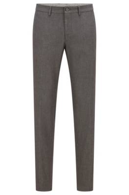 Pantalon Extra Slim Fit en coton stretch à micro motif