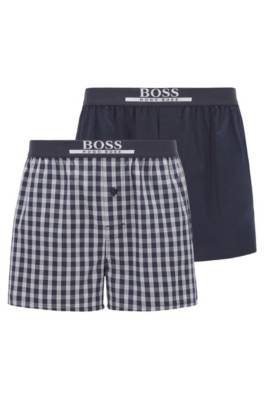 Lot de deux shorts de pyjama en popeline de coton léger