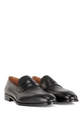 hugo boss leather loafers