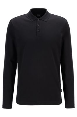 mens boss long sleeve polo