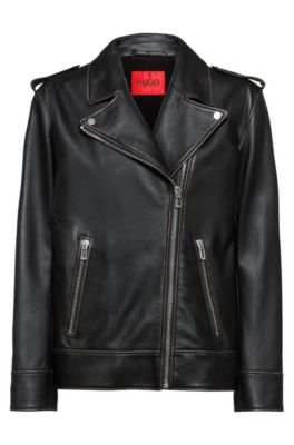 hugo boss leather jacket