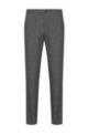 Checked super-flex slim-fit trousers with REPREVE®, Dark Grey