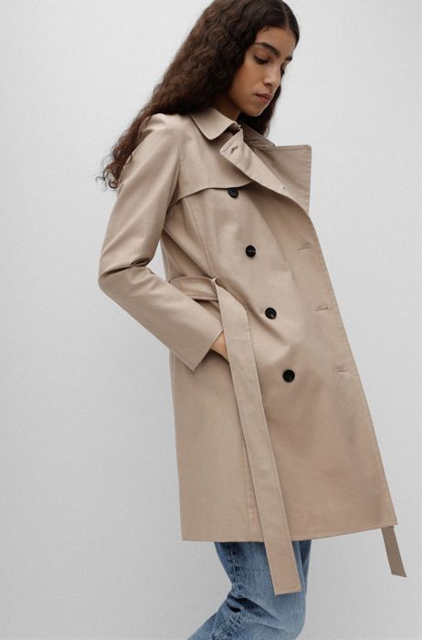 Hugo Water Repellent Trench Coat In, Can You Iron A Trench Coat