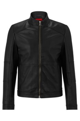 hugo boss leather jacket