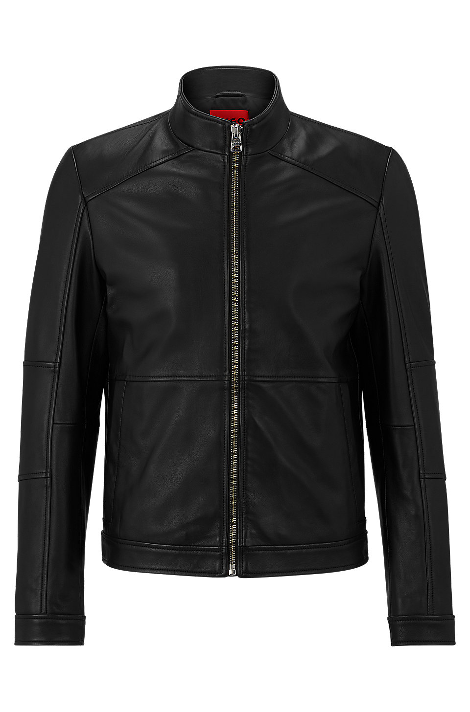 Verenigen donor Banyan HUGO - Extra-slim-fit biker jacket in leather