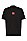 红色徽标标签弹力棉高领 T 恤,  001_Black