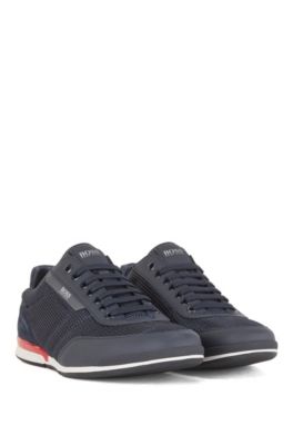 hugo boss trainers black and gold