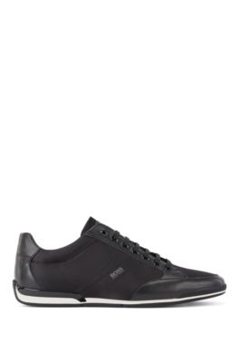hugo boss mens white trainers