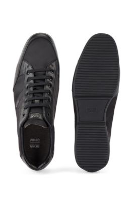 hugo boss trainers black and gold