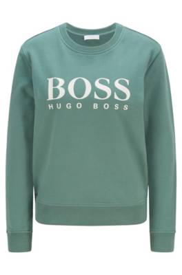 Sweat en coton biologique avec logo imprimé en transfert