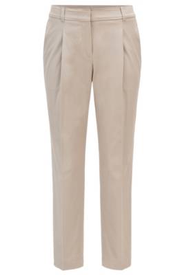 Pantalon Regular Fit court en twill de coton stretch