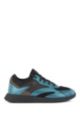 Hybrid running-style trainers with metallic trims, Light Blue