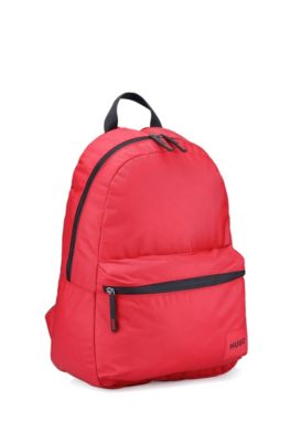 red backpack