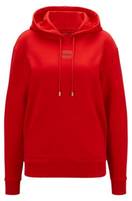 Red hugo store boss hoodie