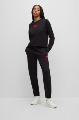 hugo boss tracksuit black and red