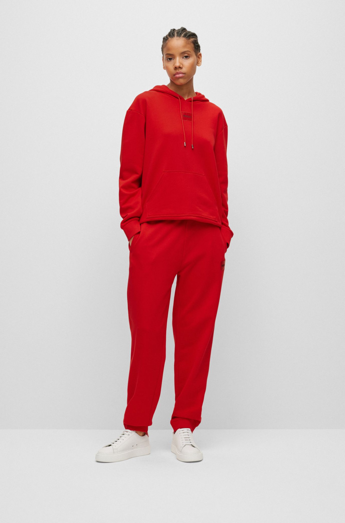 Red best sale tracksuit womens