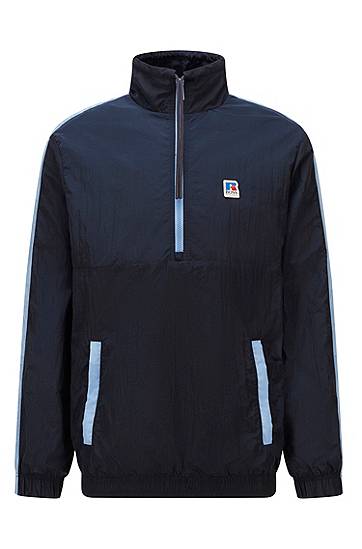 Sweat à encolure zippée avec finitions contrastantes et logo exclusif