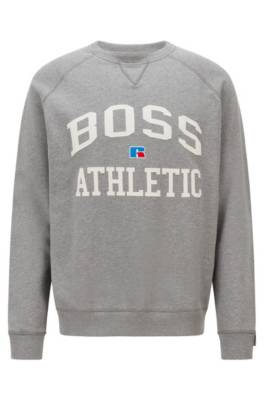 Sweat mixte Relaxed Fit en coton biologique à logo exclusif