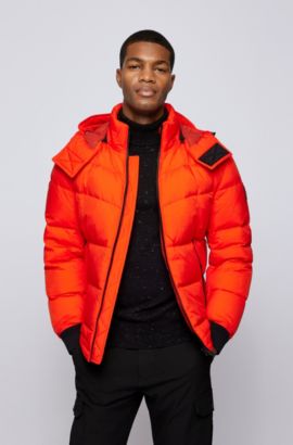 Blank Nat Også Men's Jackets | Orange | HUGO BOSS