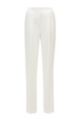 Regular-fit pants with a wide leg, White