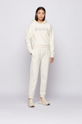 BOSS - Logo hoodie in organic cotton