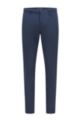 Slim-fit pants in water-repellent stretch fabric, Dark Blue