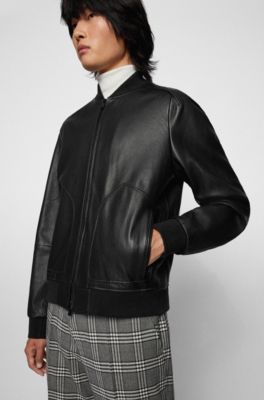 hugo boss lamb leather jacket