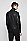 肩部绗缝细节纳帕革常规版型皮衣夹克外套,  001_Black