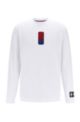 Long-sleeved T-shirt from BOSS & NBA with team logo, White