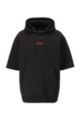 BOSS & NBA short-sleeved hoodie with team logo, Black