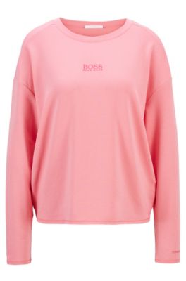 hugo boss pink sweatshirt