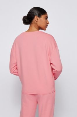 hugo boss pink sweatshirt