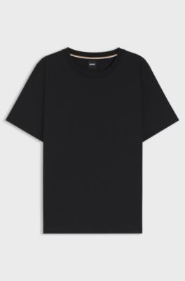 Relaxed-fit T-shirt van katoenen jersey, Zwart