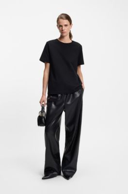 Relaxed-fit T-shirt van katoenen jersey, Zwart