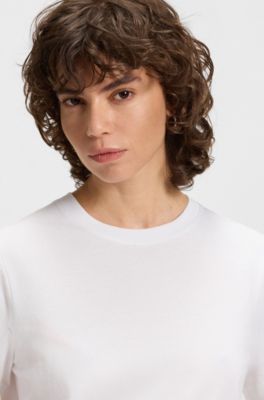 Relaxed-fit T-shirt in cotton jersey, White