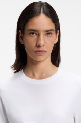 Relaxed-fit T-shirt van katoenen jersey, Wit