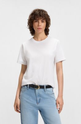 Relaxed-fit T-shirt in cotton jersey, White