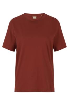 Hugo Boss Relaxed-fit T-shirt In Organic-cotton Jersey