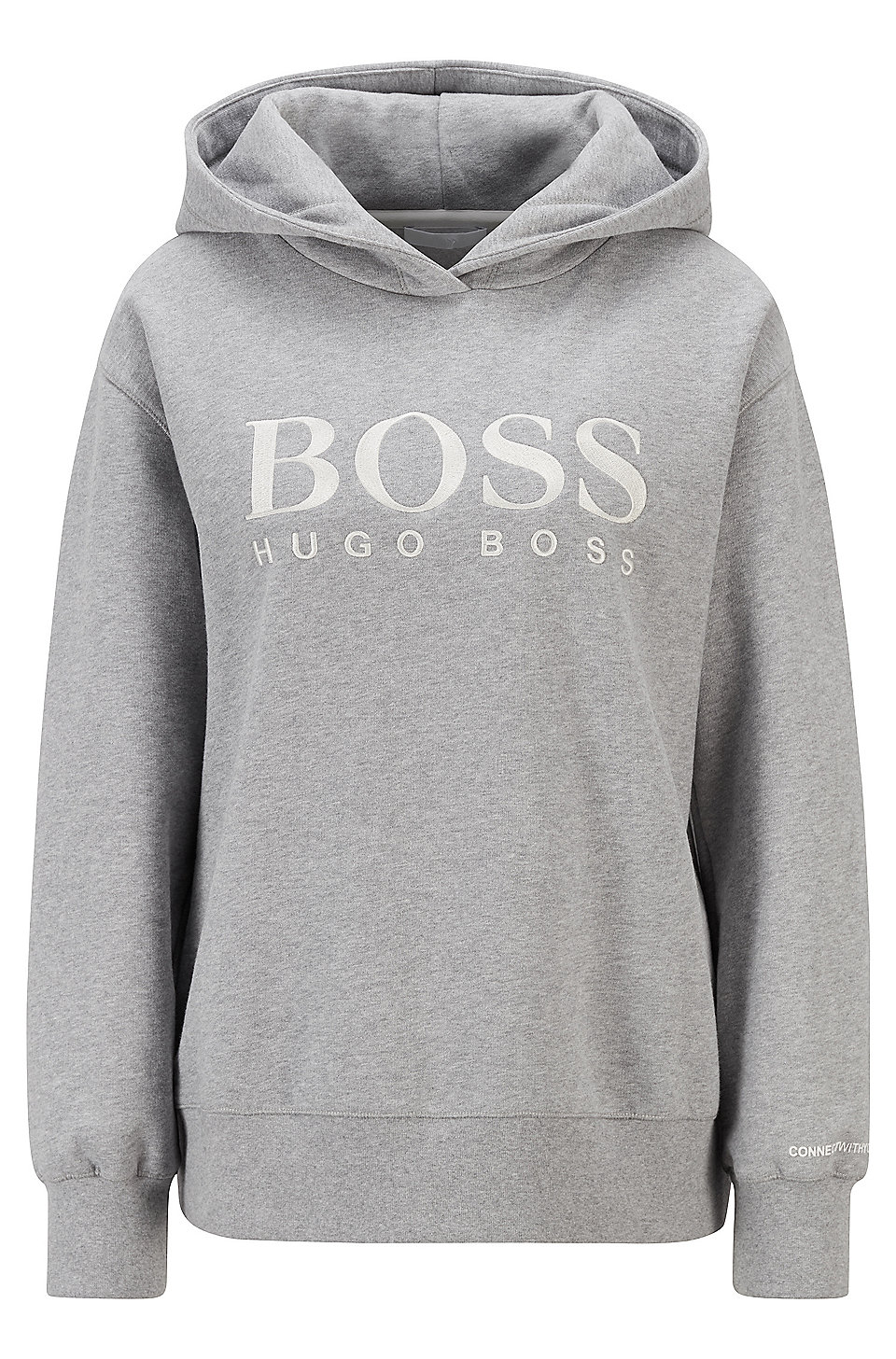 BOSS Mens WBlurry Relaxed-fit sweatshirt in French terry with blurred logo print 
