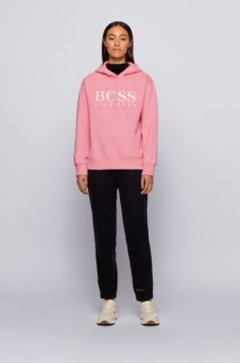 pink hugo boss hoodie