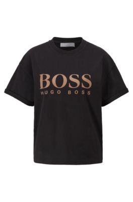 hugo boss black and white t shirt