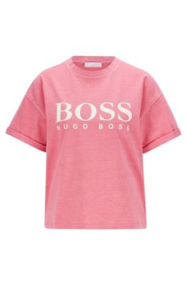 pink hugo boss t shirt