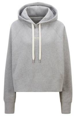 Sweat à capuche Oversized Fit en molleton avec logo