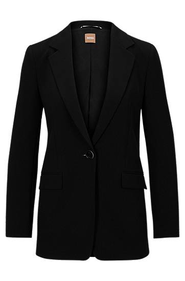 Relaxed-fit jacket in crease-resistant Japanese crepe, Hugo boss