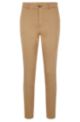 Regular-fit chinos in organic cotton with stretch, Light Brown