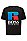 RUSSELL联名徽标图案装饰宽松版型中性弹力棉 T 恤,  001_Black