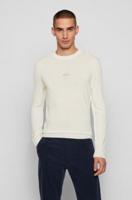 white merino wool jumper