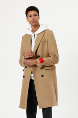 hugo boss camel coat men's