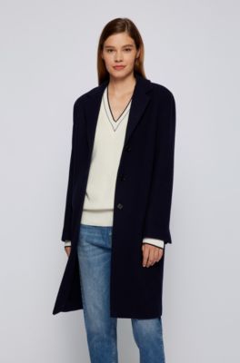 hugo boss wool coat women's